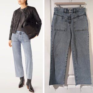 ba&sh | Dare High Rise Zip Front Jeans in Blue